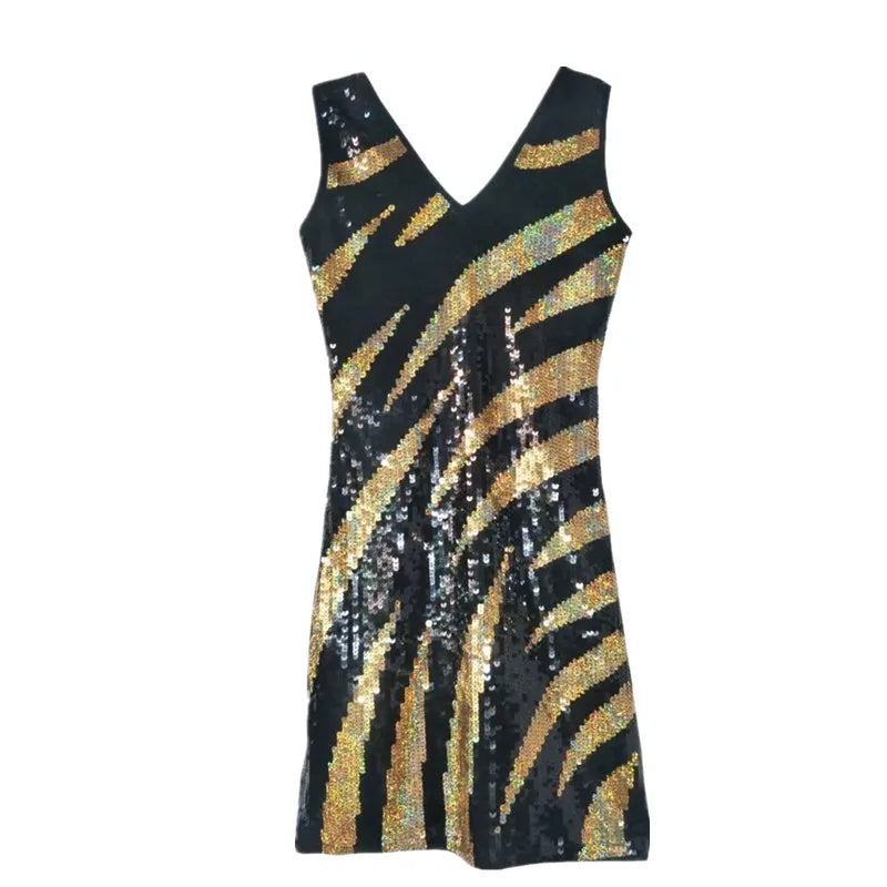 Stunning Gatsby Sequin Night Out Bodycon Mini Dress Sequin Mini | Chuzko.com