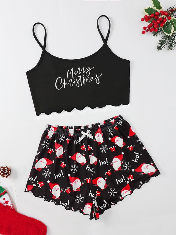 Santa Baby Holiday Pajama Set Christmas Loungewear Pajamas | Chuzko.com