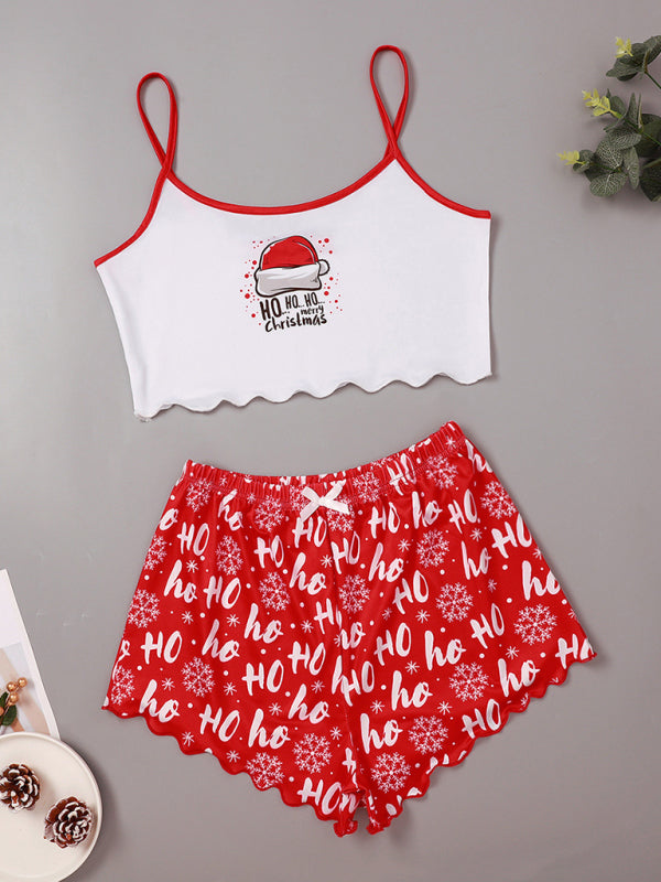 Santa Baby Holiday Pajama Set Christmas Loungewear	