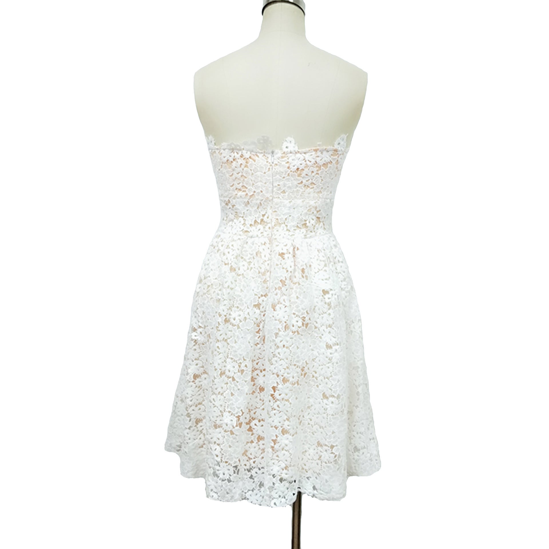 Floral Lace Sweetheart-Neck Party Mini Dress A-Line Dresses | Chuzko.com