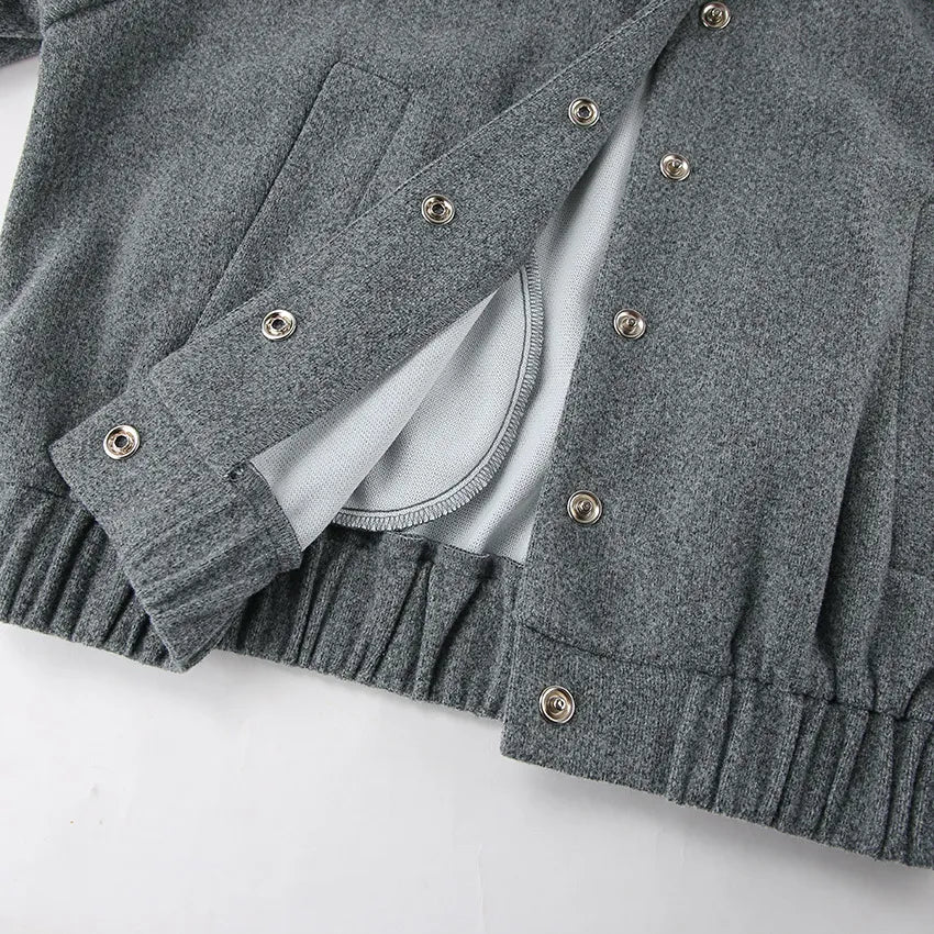 Lightweight Cropped Stand-Collar Jacket for Cool Weather Crop | Chuzko.com