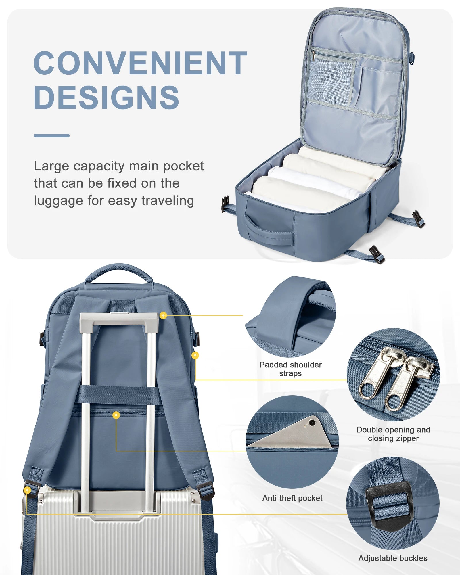 CitySlicker Chic High-Capacity Travel Pack Laptop Carrier | Chuzko.com