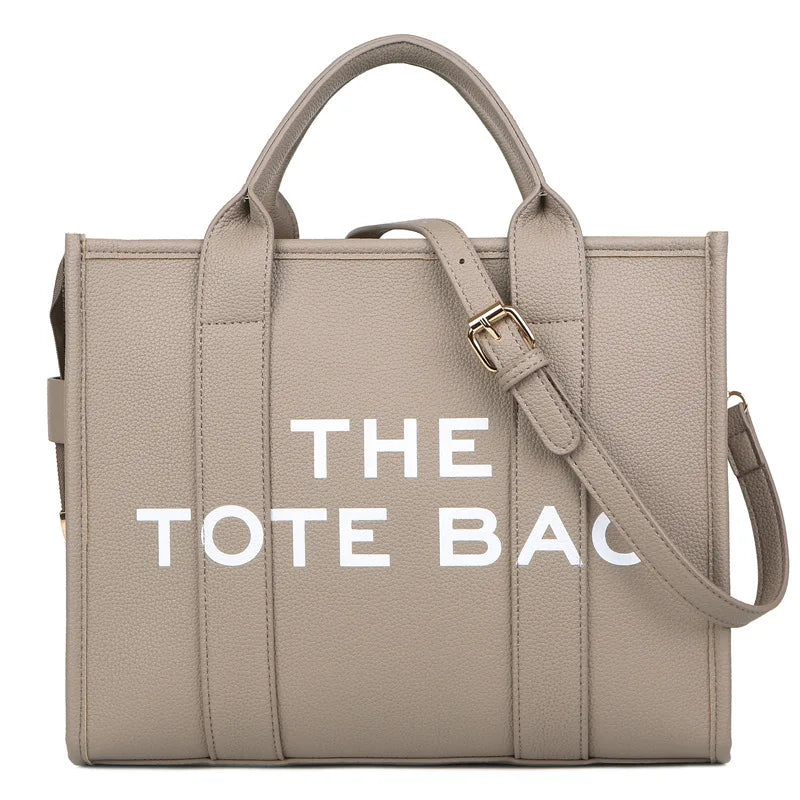 Trendy Beige Leather Shoulder Bag – The Tote Bag Tote Bags | Chuzko.com