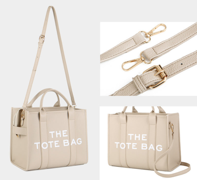 Trendy Beige Leather Shoulder Bag – The Tote Bag Tote Bags | Chuzko.com