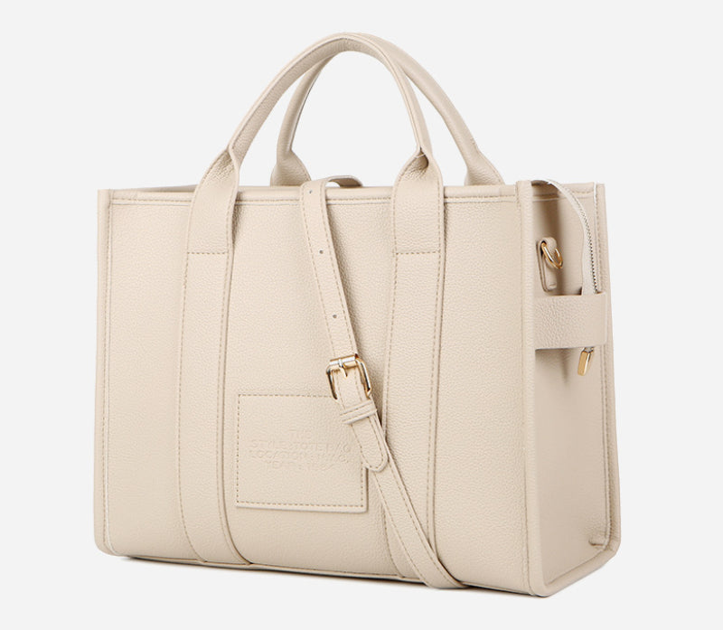 Trendy Beige Leather Shoulder Bag – The Tote Bag Tote Bags | Chuzko.com