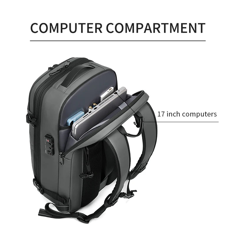 Voyager Elite 17-Inch Laptop Backpack with Vacuum Compression | Chuzko.com