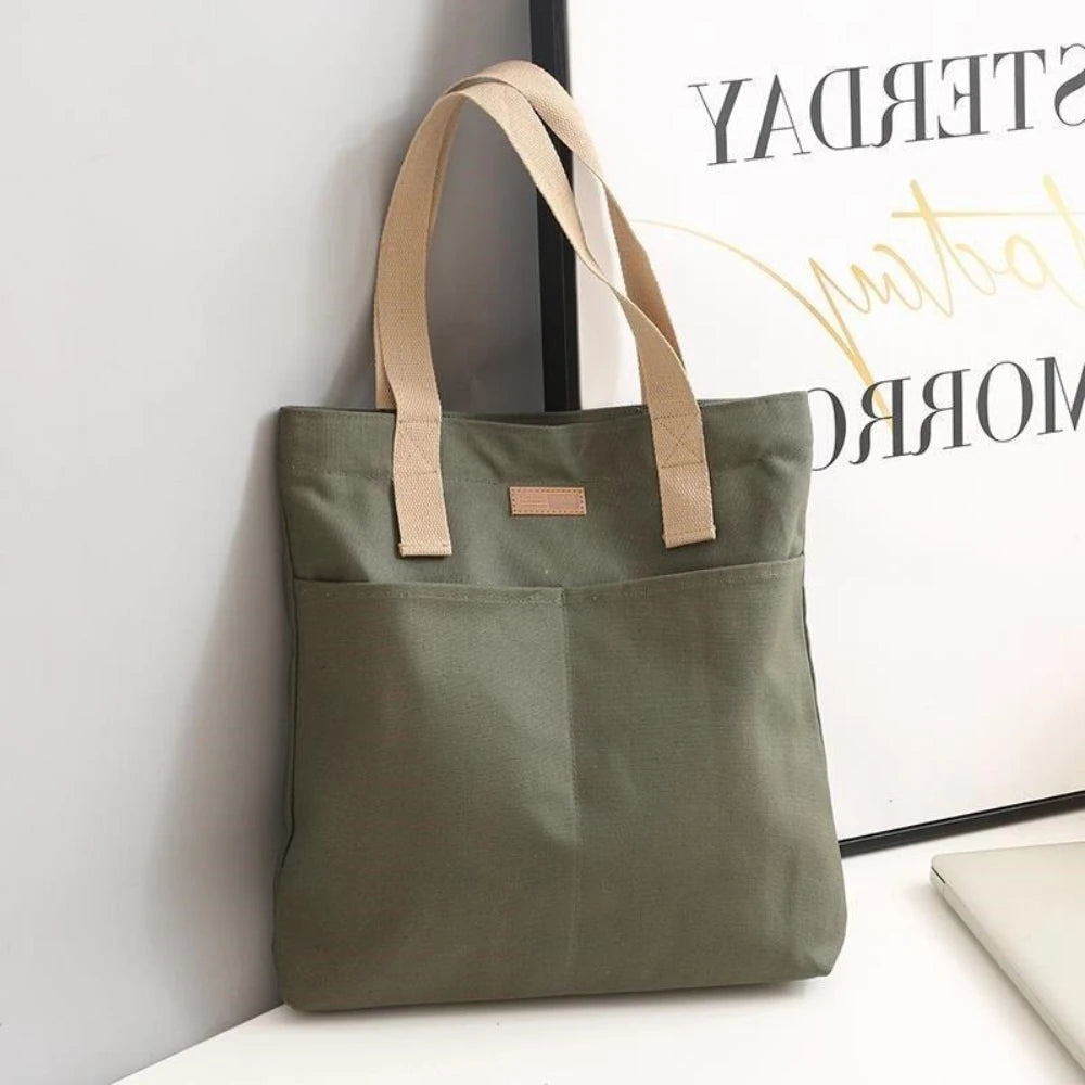 Spacious Canvas Day Bag Tote Bags | Chuzko.com