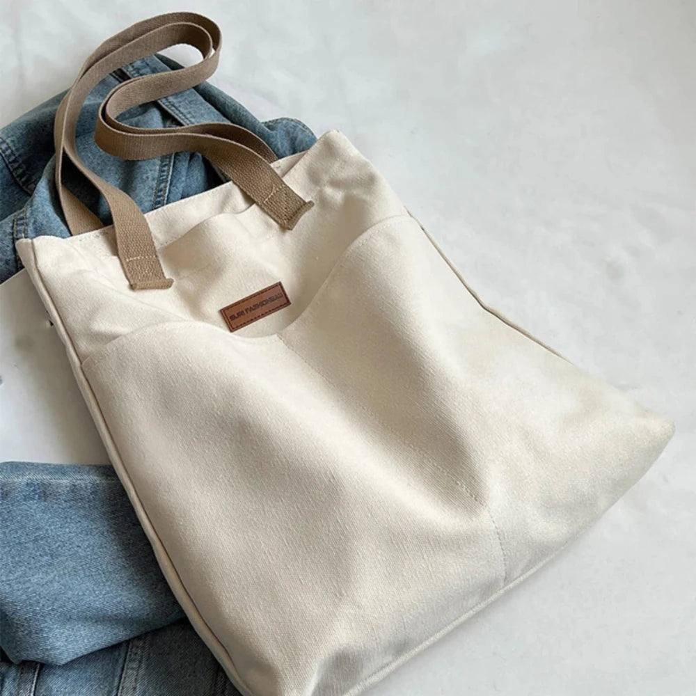 Spacious Canvas Day Bag Tote Bags | Chuzko.com