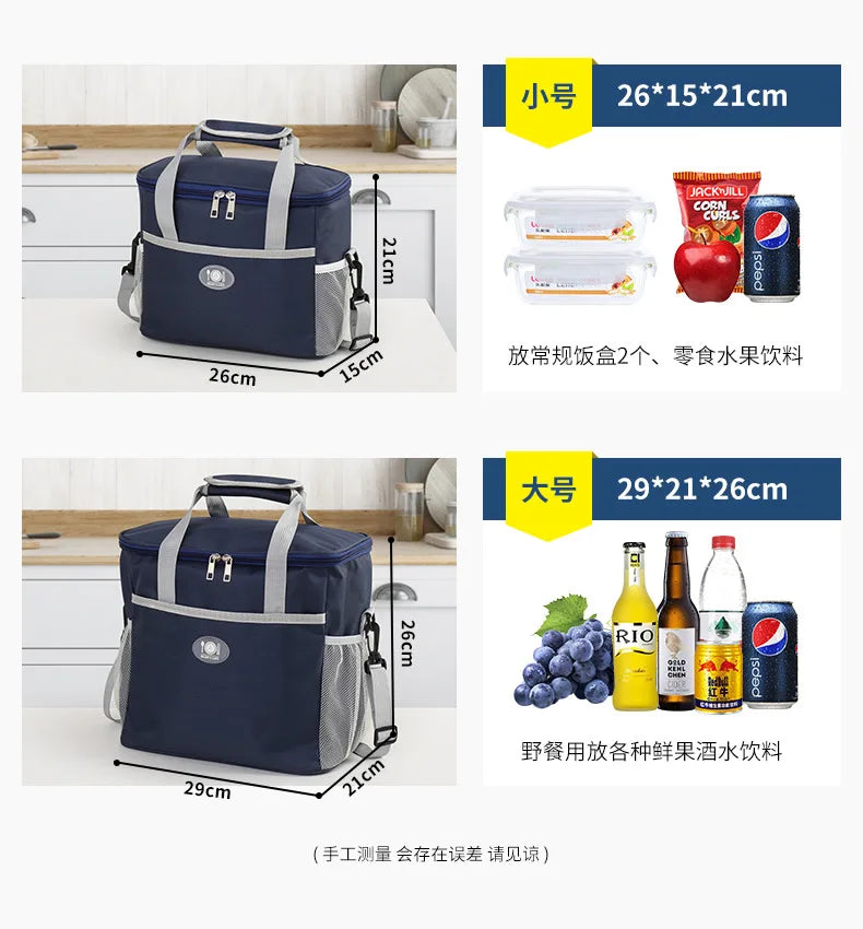 Large Capacity Waterproof Lunch Bags Lunch Box | Chuzko.com