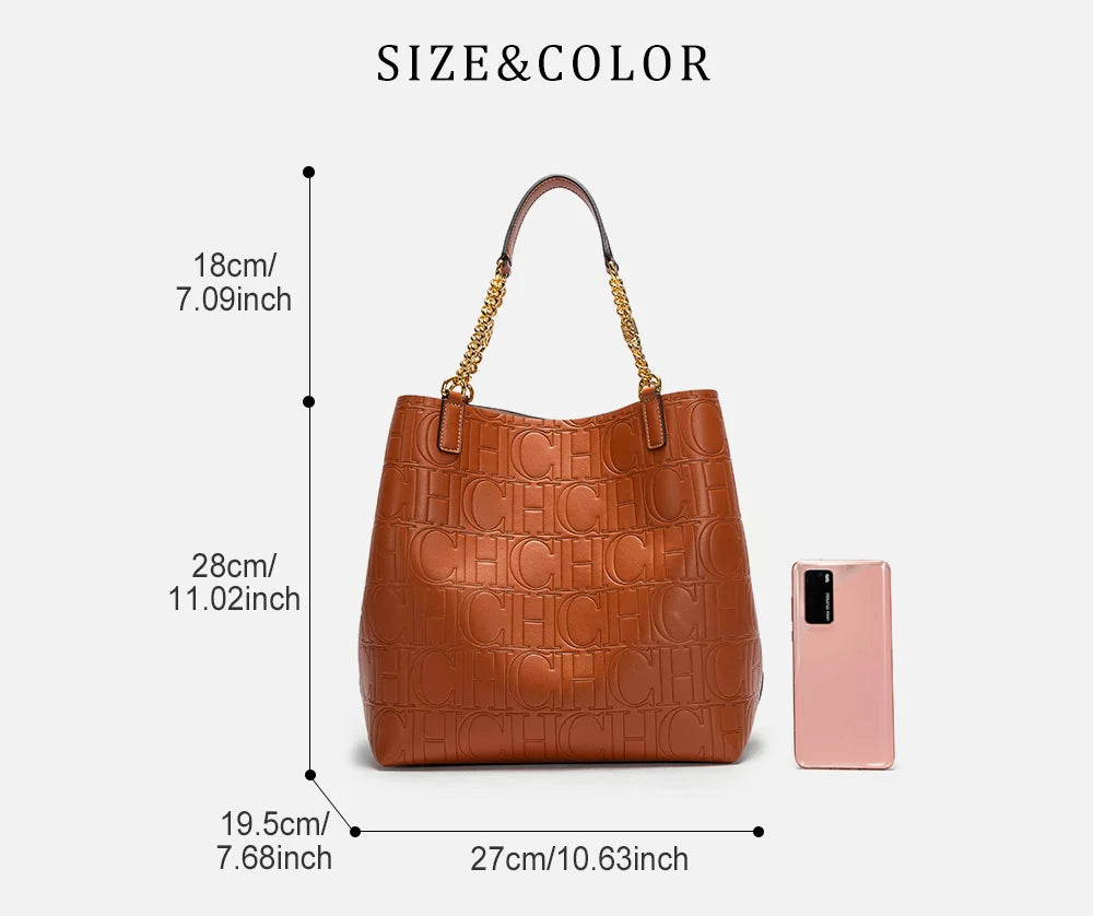 Timeless Texture Handbag - Retro Deluxe Shoulder Bags | Chuzko.com