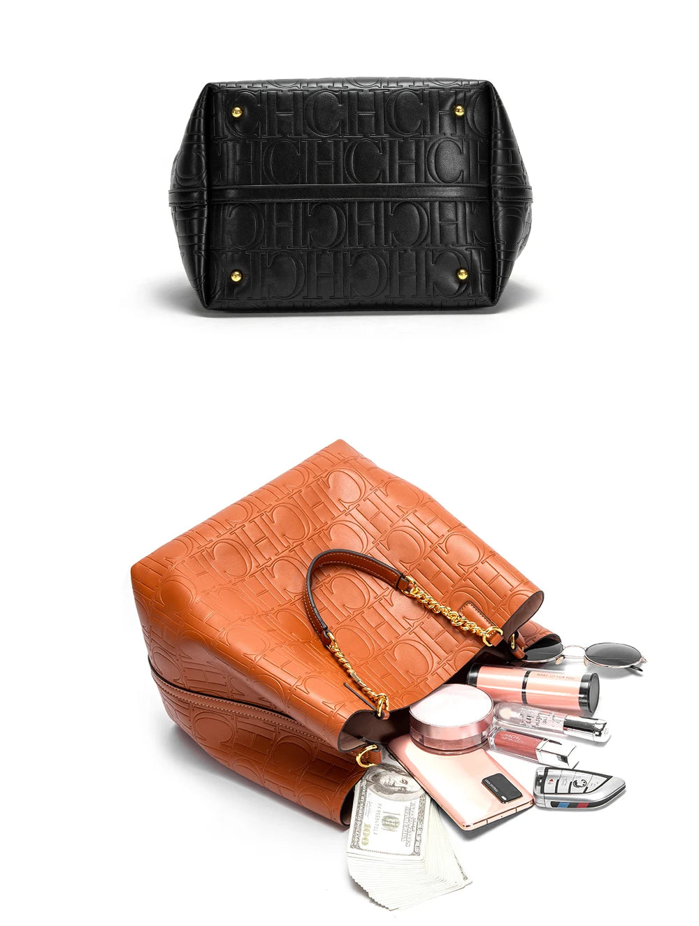 Timeless Texture Handbag - Retro Deluxe Shoulder Bags | Chuzko.com