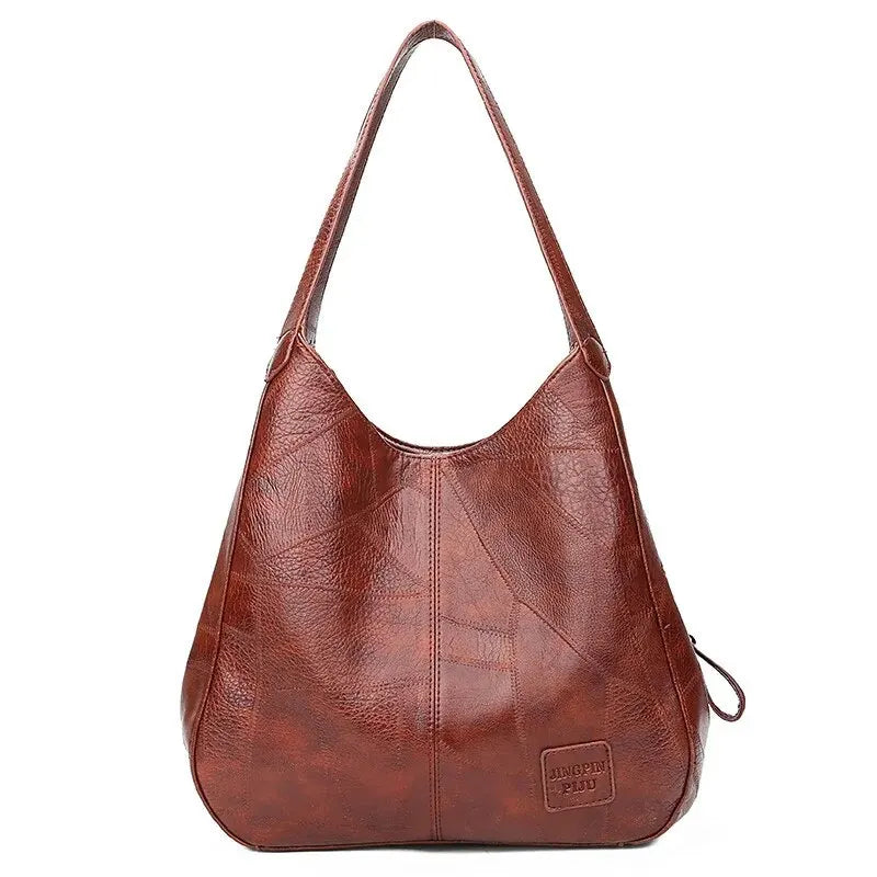 Faux Leather Marble Grain Shoulder Bag Daily Commuter Tote Bags | Chuzko.com