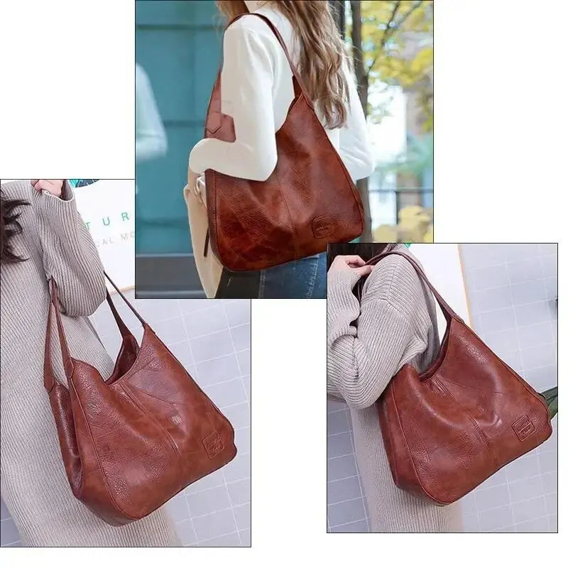 Faux Leather Marble Grain Shoulder Bag Daily Commuter Tote Bags | Chuzko.com