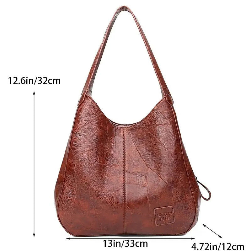 Faux Leather Marble Grain Shoulder Bag Daily Commuter Tote Bags | Chuzko.com