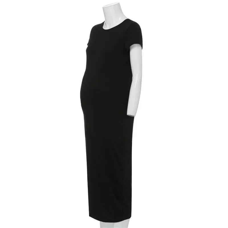 Chic Mama Maternity Maxi with Leg Flair Maternity Dresses | Chuzko.com