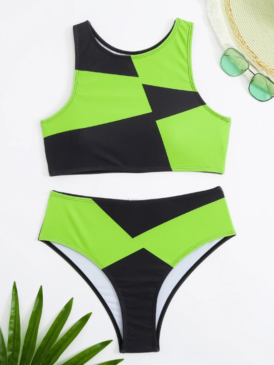 Checker Charm Sportive Swimwear Swimwear | Chuzko.com