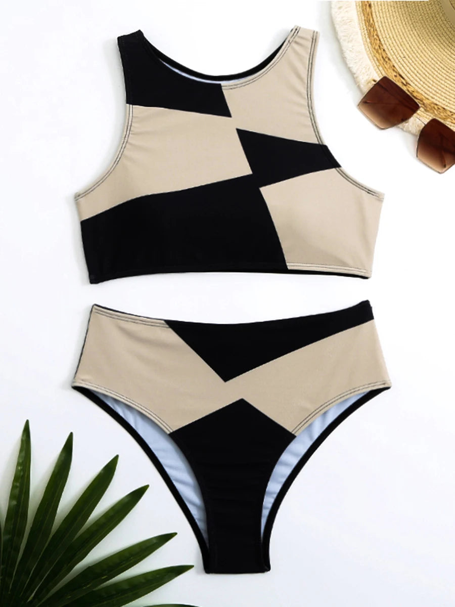 Checker Charm Sportive Swimwear Swimwear | Chuzko.com