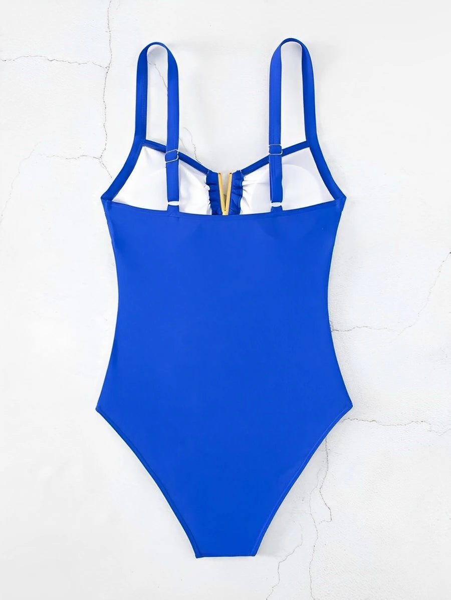 Sun-Siren Ruched Monokini Monokini Swimwears | Chuzko.com