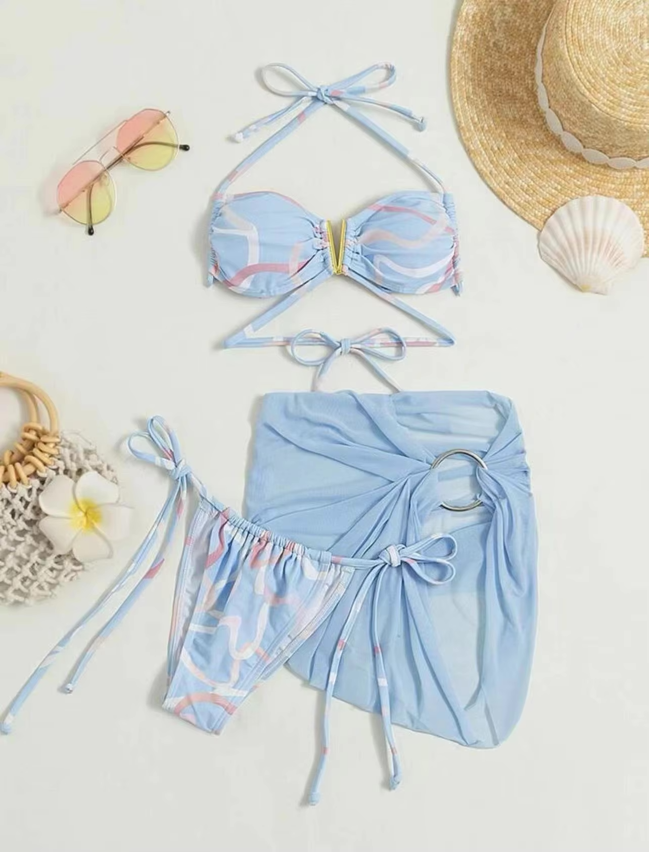 Summer Heat Brazilian Bikini Suits with Matching Skirt Bikini 3 | Chuzko.com