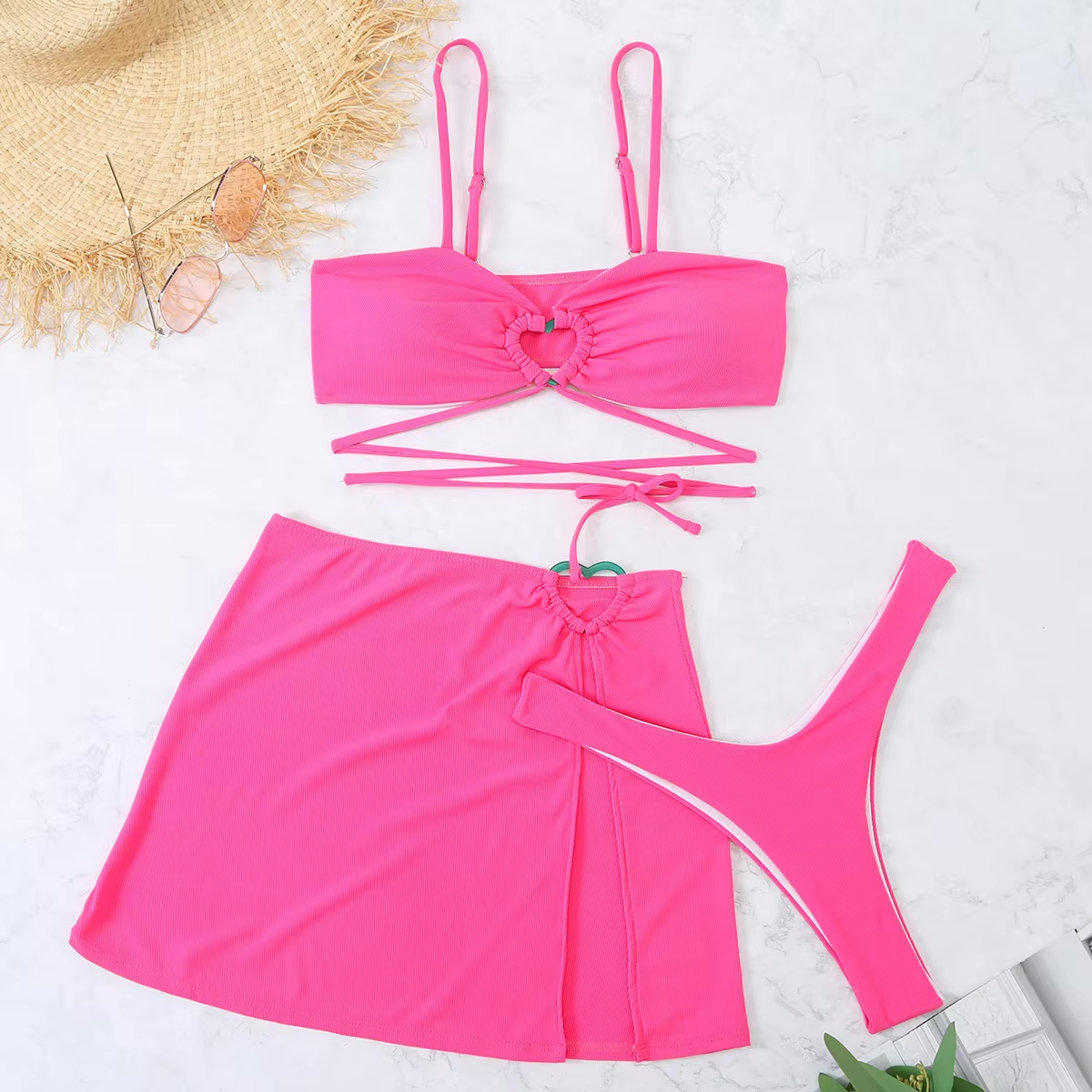 Summer Heat Brazilian Bikini Suits with Matching Skirt Bikini 3 | Chuzko.com