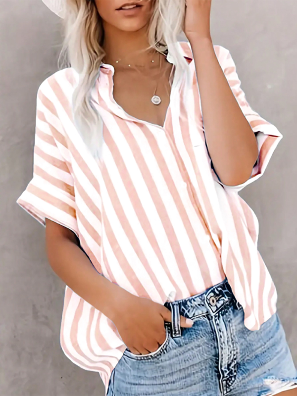 Blue Stripe Summer Shirt Shirts | Chuzko.com