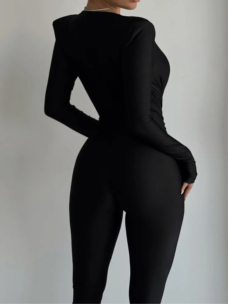 Tailored Black Event Jumpsuit Pencil Pantsuits Jumpsuits | Chuzko.com