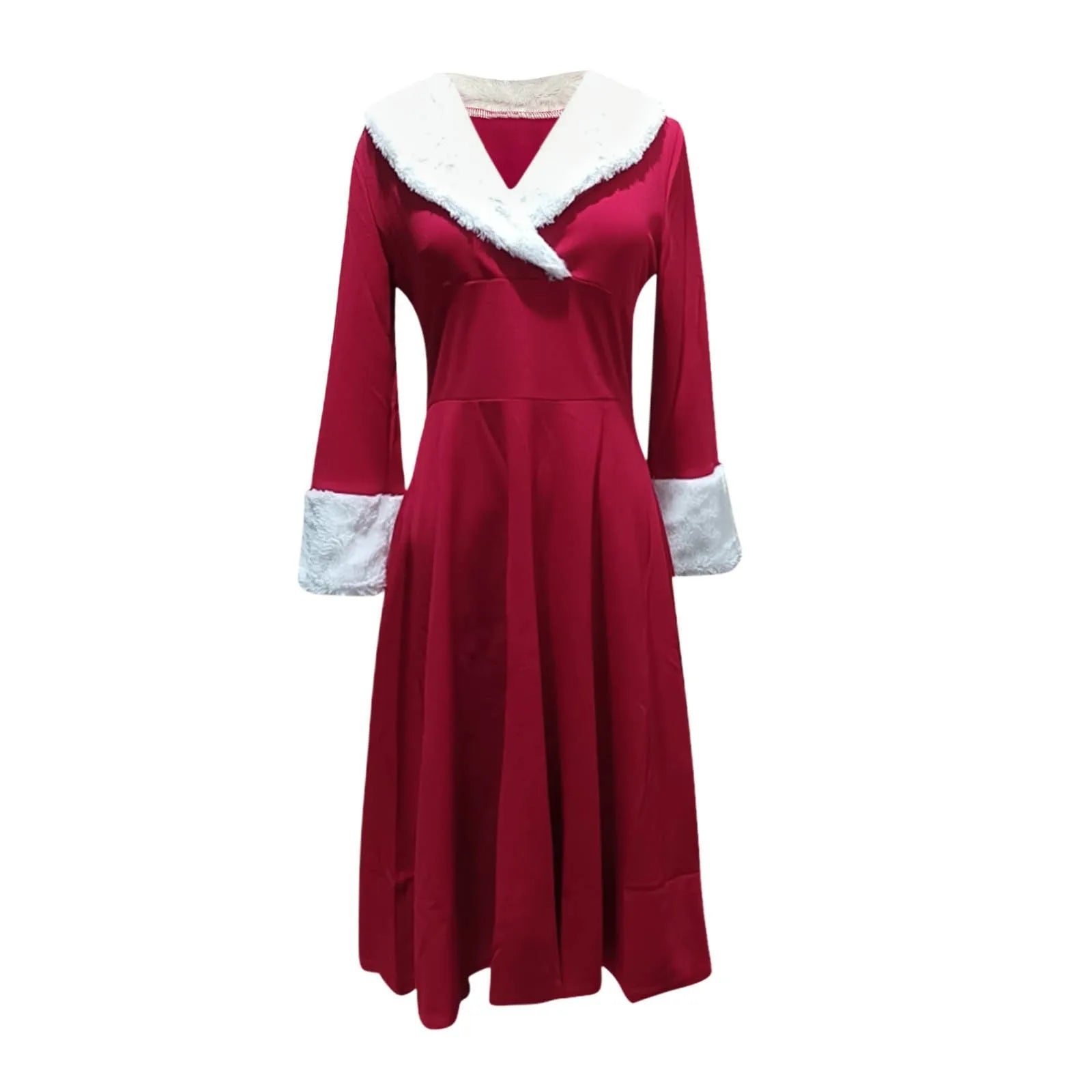 Santa-Inspired Holiday Dress Christmas Party Gown Xmas Dresses | Chuzko.com