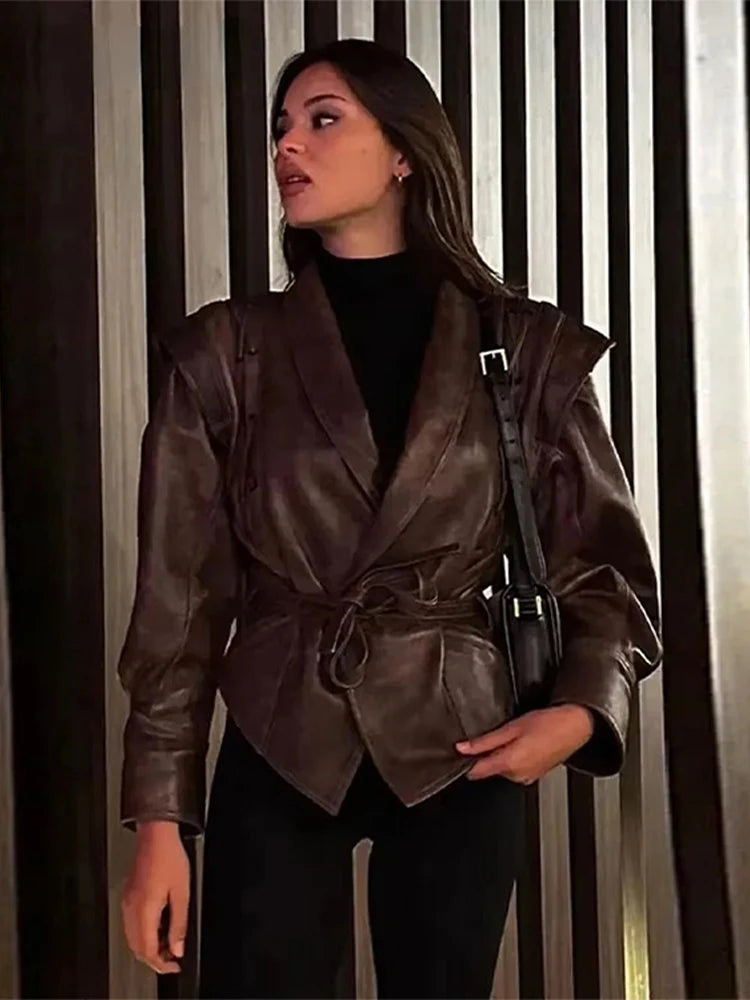 Faux Leather Jacket with Teddy Fur Lined Faux Leather Jackets | Chuzko.com