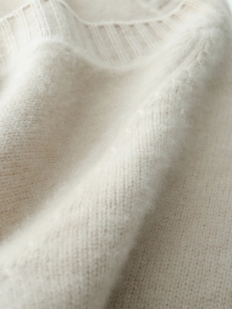 Elegant Winter Pure Cashmere Grandpa Cardigan Cardigans | Chuzko.com