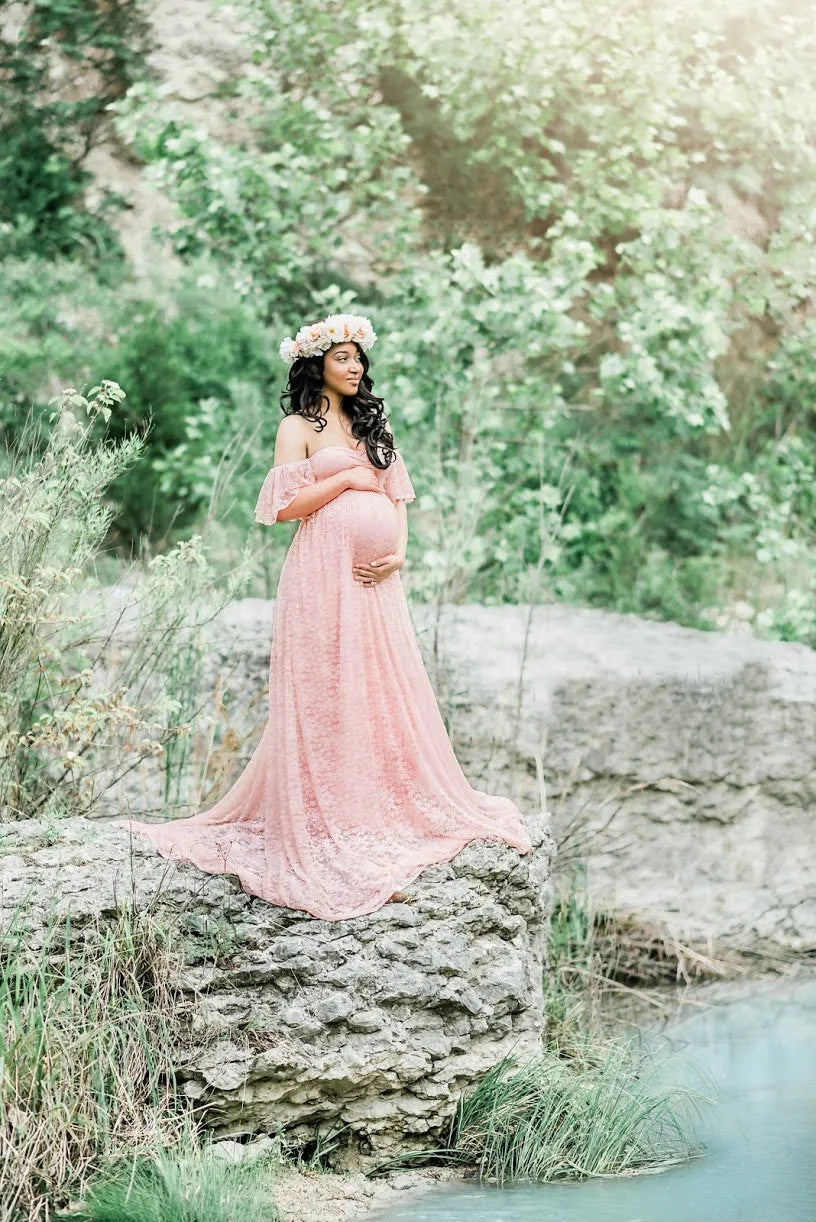 Maternity Dress with Train for Elegant Evenings Maternity Dresses | Chuzko.com