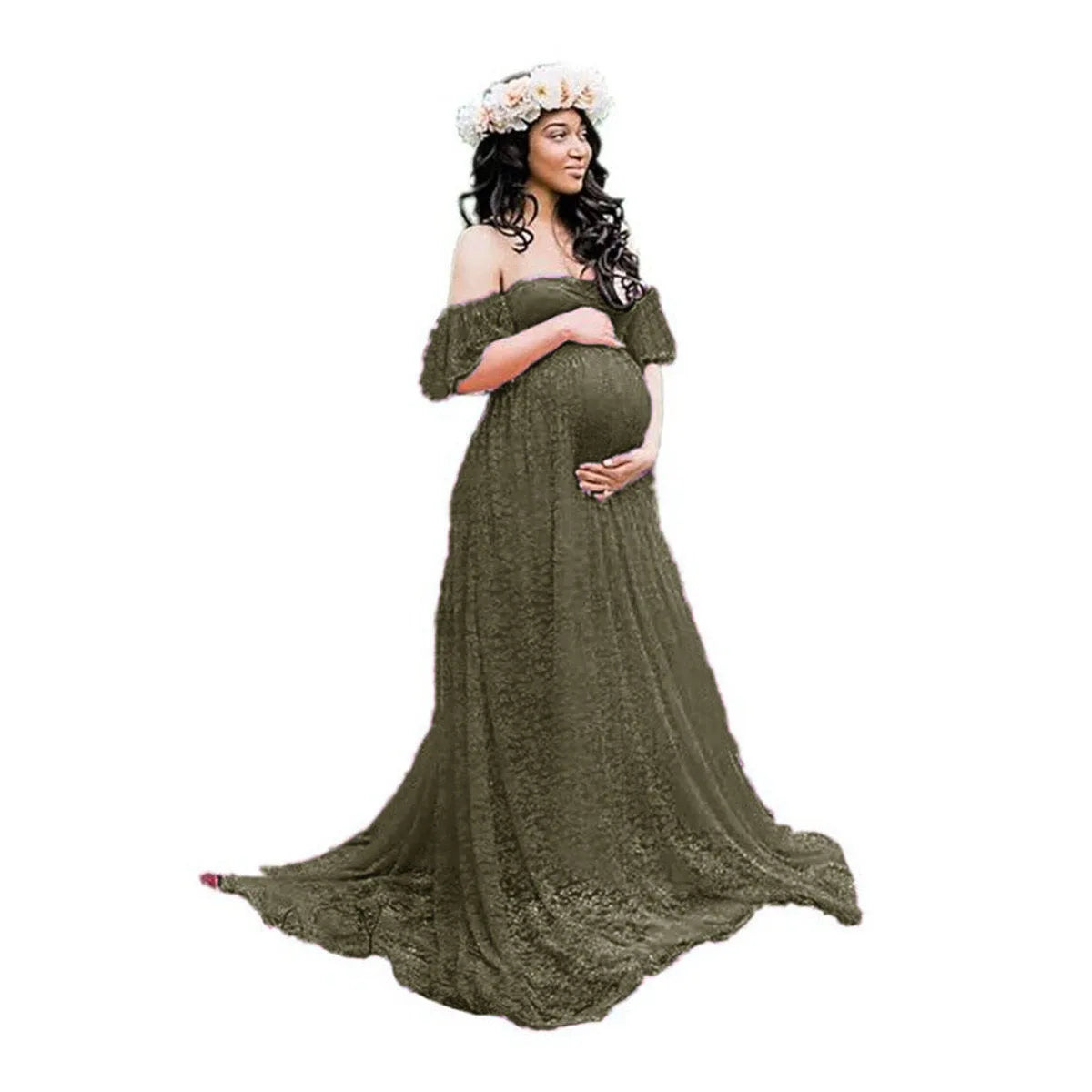 Maternity Dress with Train for Elegant Evenings Maternity Dresses | Chuzko.com