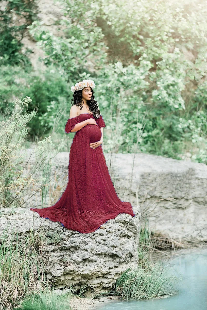 Maternity Dress with Train for Elegant Evenings Maternity Dresses | Chuzko.com