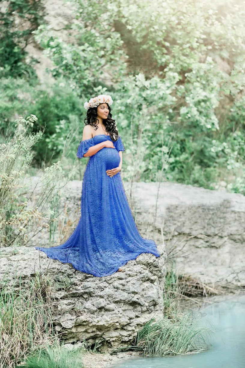 Maternity Dress with Train for Elegant Evenings Maternity Dresses | Chuzko.com