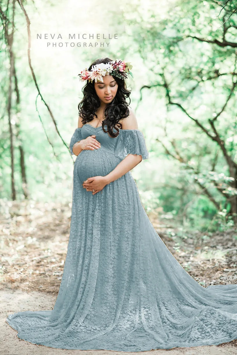 Maternity Dress with Train for Elegant Evenings Maternity Dresses | Chuzko.com