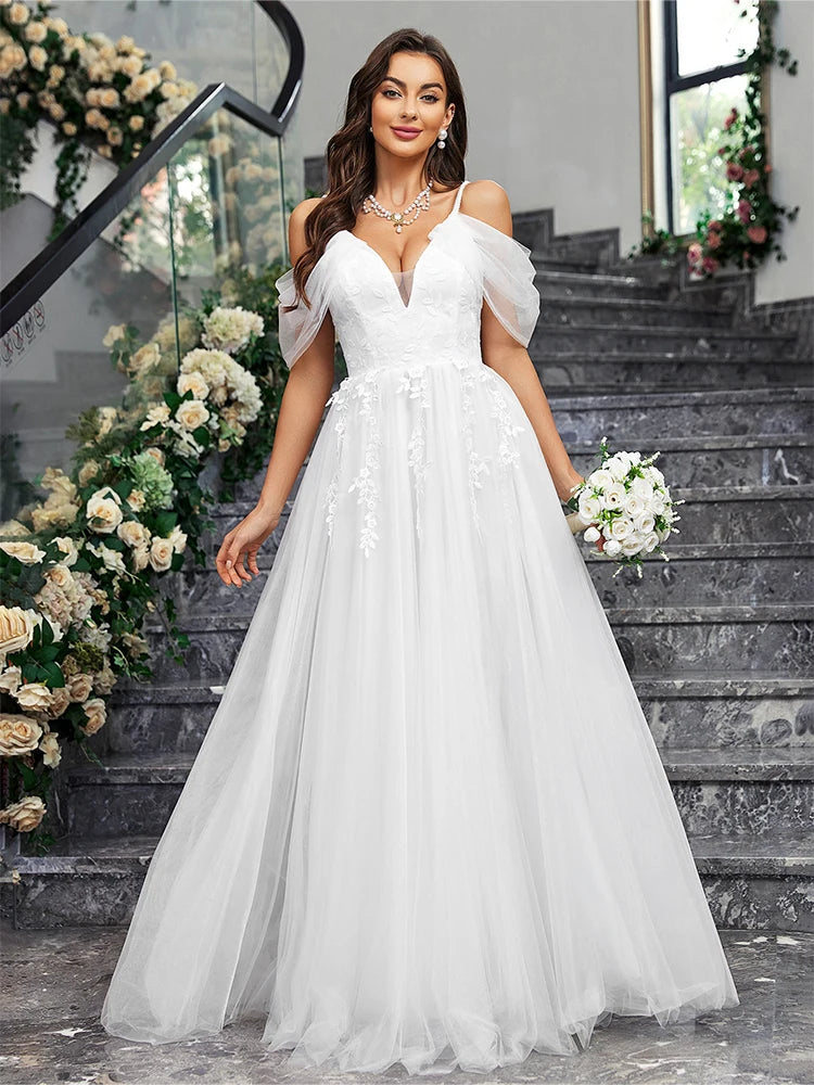 Classic Tulle Ball Gown for Fairy Tale Weddings Bridal Dress | Chuzko.com