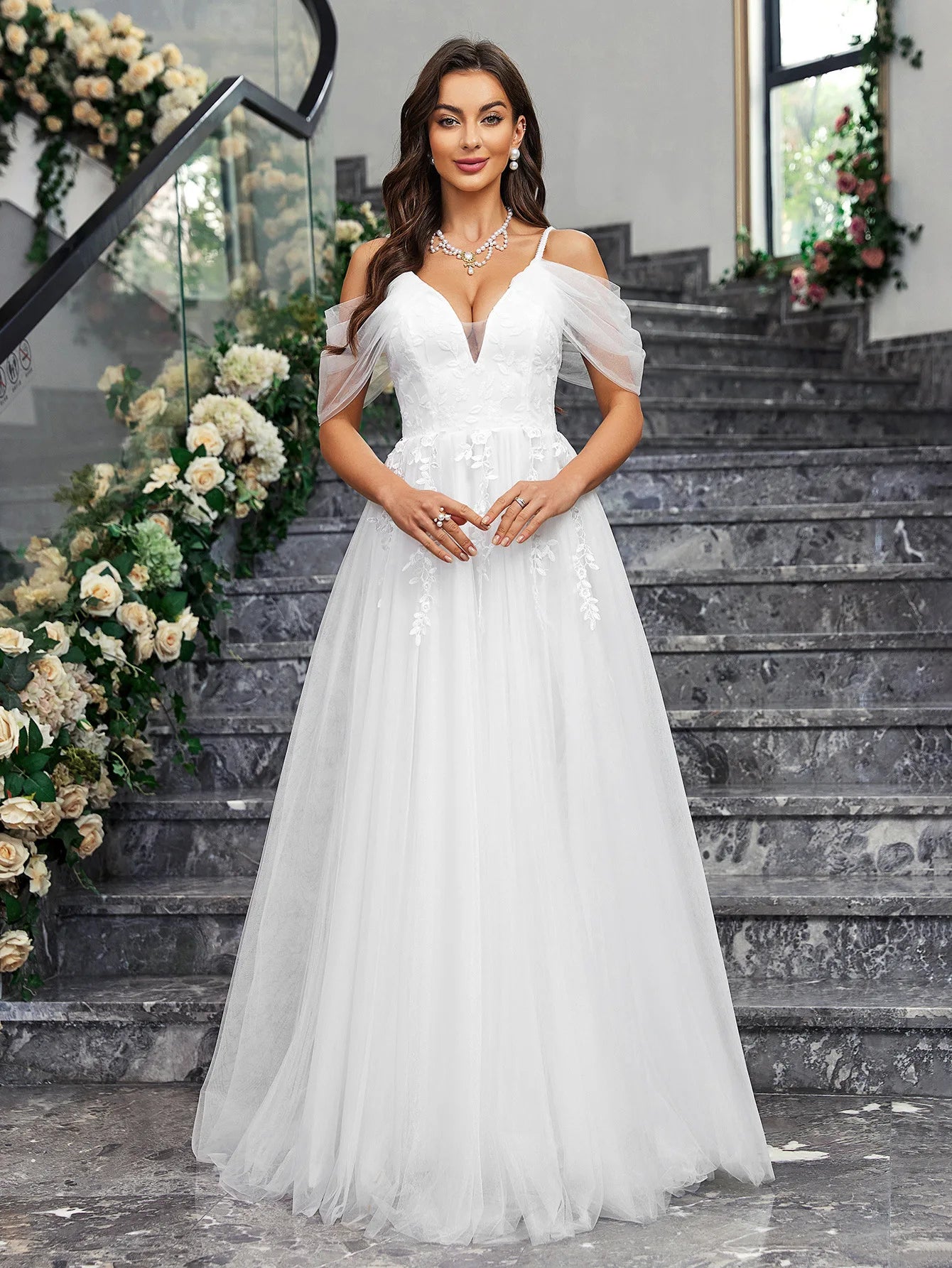 Classic Tulle Ball Gown for Fairy Tale Weddings Bridal Dress | Chuzko.com