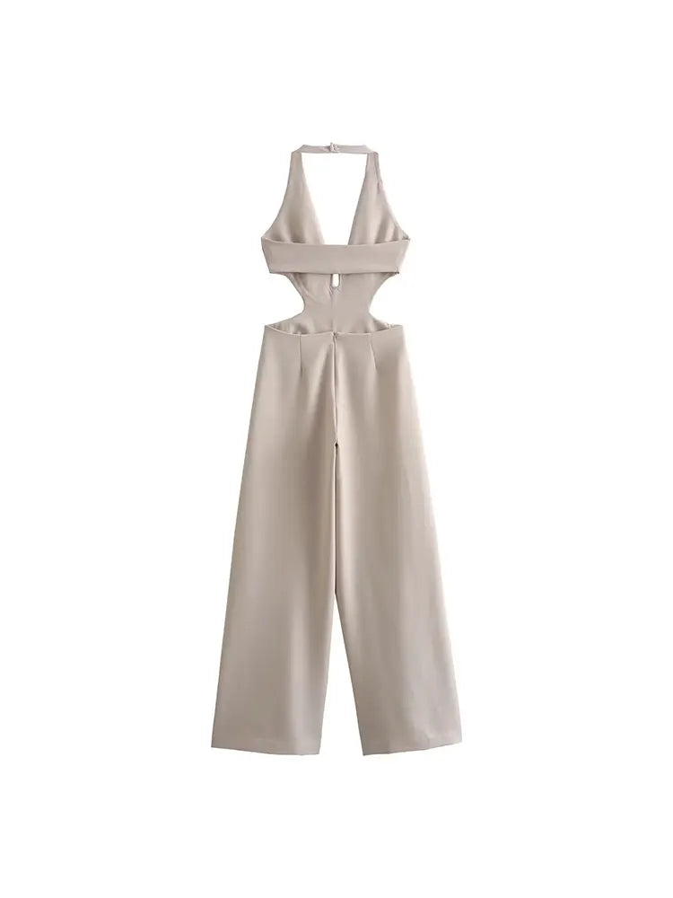 Cutout Wide-Leg Party Jumpsuit Jumpsuits | Chuzko.com