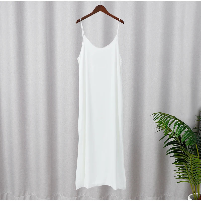 Linen See-Though Lounge Dress with Cowl Back and Slit  Casual | Chuzko.com