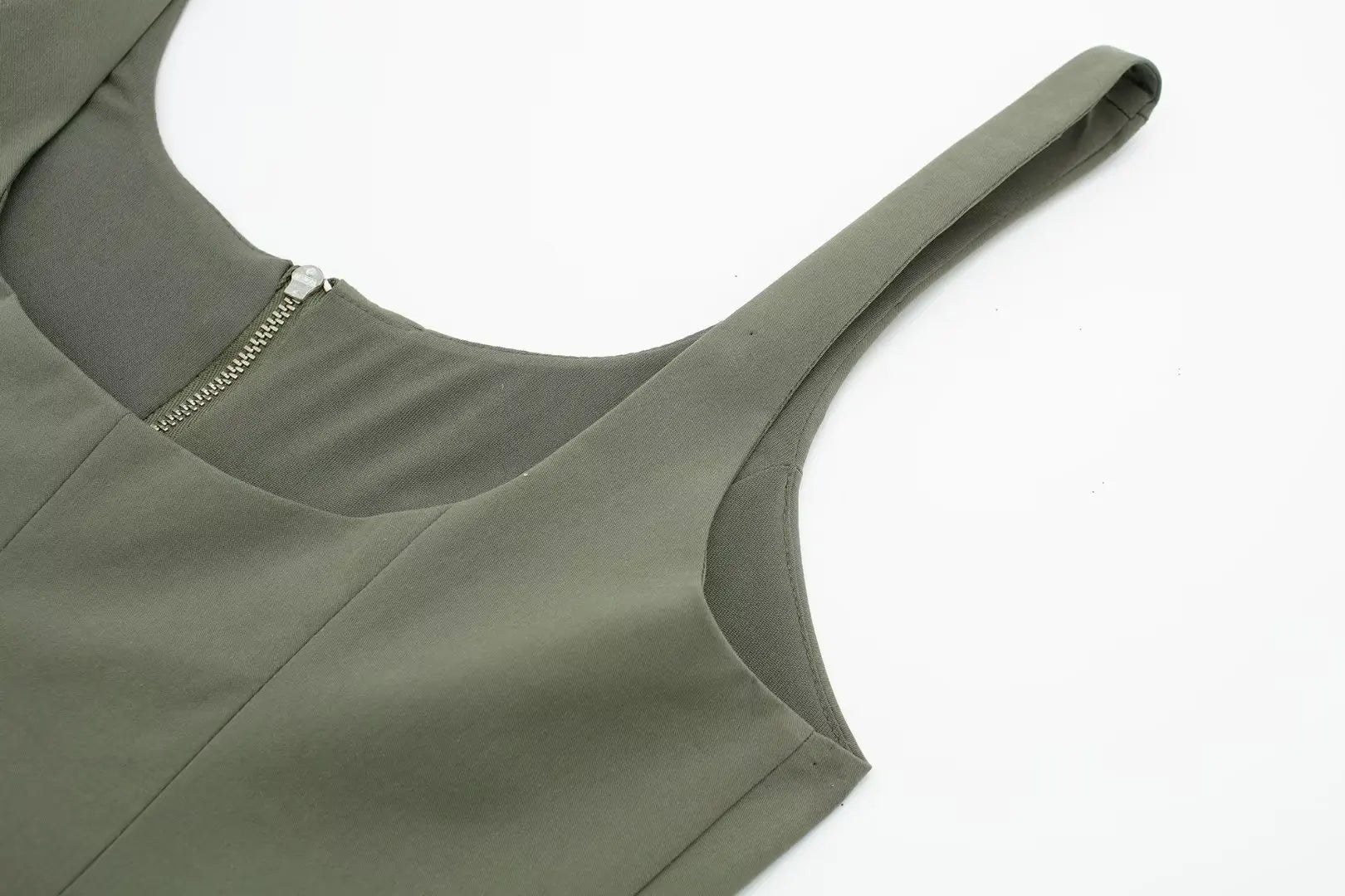 Multi-Pocket Zip-Up Camo Cami Military-Inspired Top Cami Tops | Chuzko.com