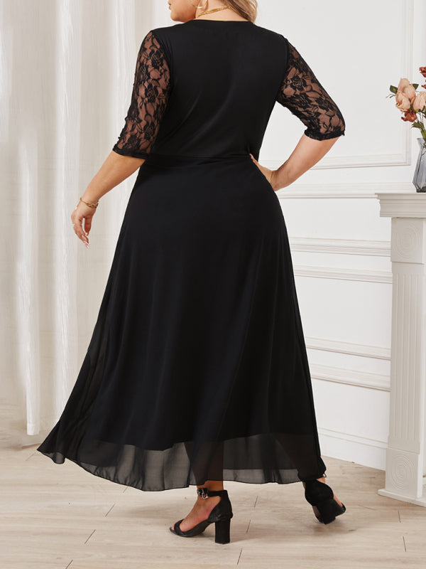 Flowy Chiffon Midi Dress for Evening Celebrations Elegant Dresses | Chuzko.com