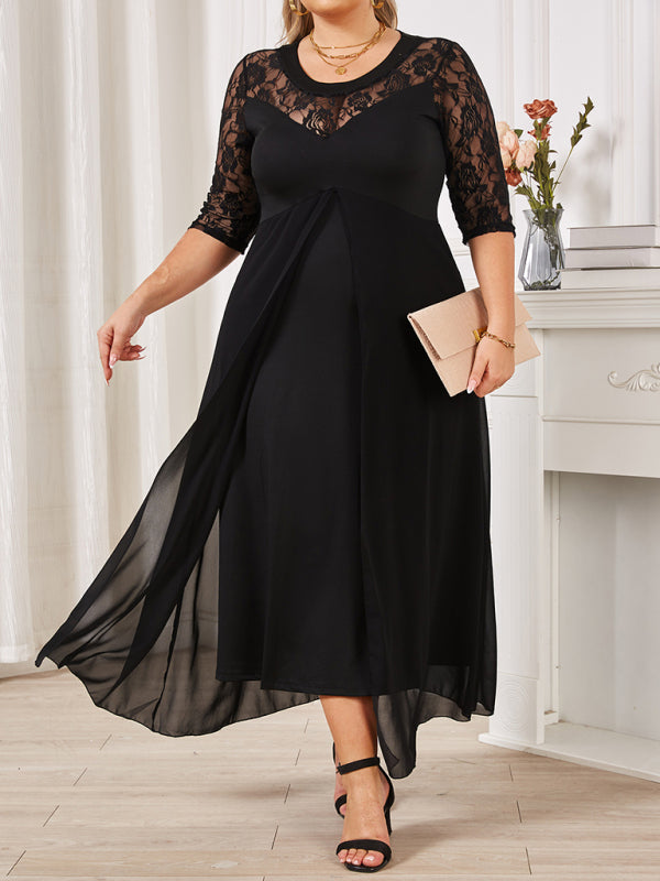 Flowy Chiffon Midi Dress for Evening Celebrations	