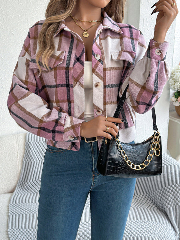 Trendy Tan Plaid Shacket for Effortless Fall Style	