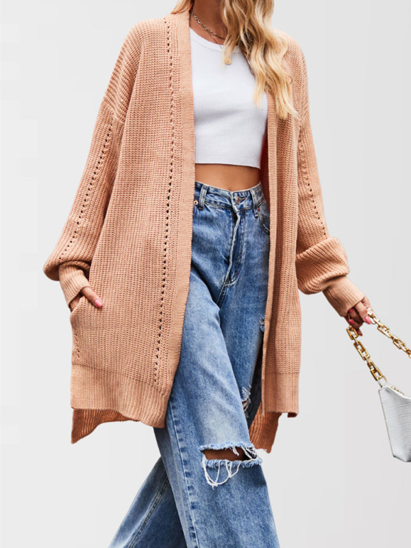 Open Front Cardigan Draped Knit Duster Duster Cardigans | Chuzko.com