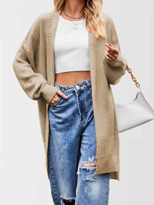 Open Front Cardigan Draped Knit Duster Duster Cardigans | Chuzko.com