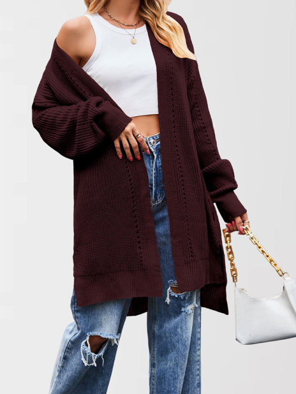 Open Front Cardigan Draped Knit Duster Duster Cardigans | Chuzko.com