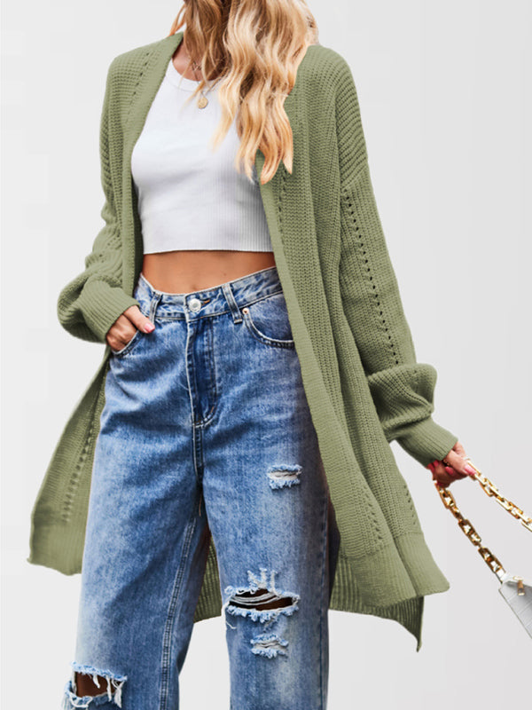 Open Front Cardigan Draped Knit Duster Duster Cardigans | Chuzko.com