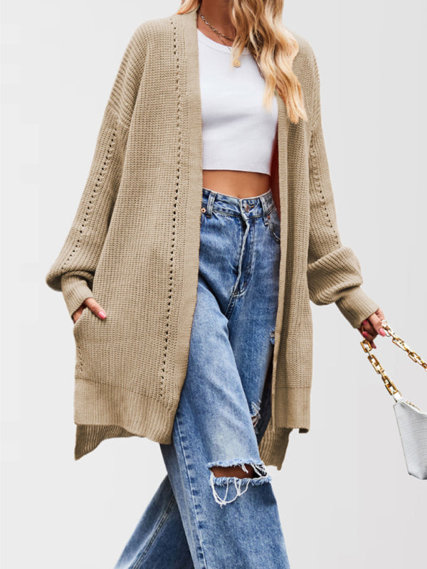 Open Front Cardigan Draped Knit Duster Duster Cardigans | Chuzko.com