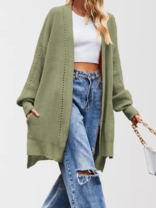 Open Front Cardigan Draped Knit Duster Duster Cardigans | Chuzko.com