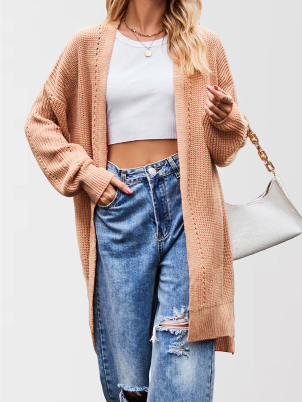 Open Front Cardigan Draped Knit Duster Duster Cardigans | Chuzko.com