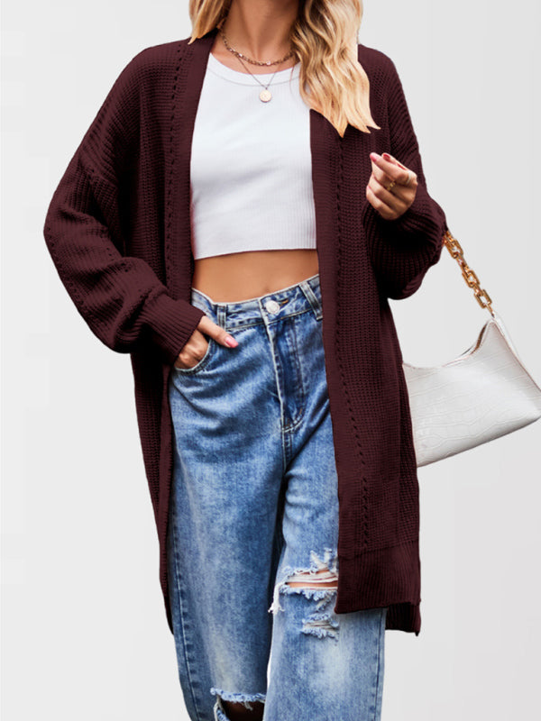 Open Front Cardigan Draped Knit Duster Duster Cardigans | Chuzko.com